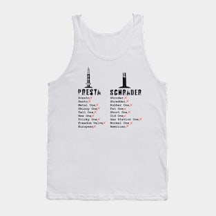 Schraeder vs Presta Tank Top